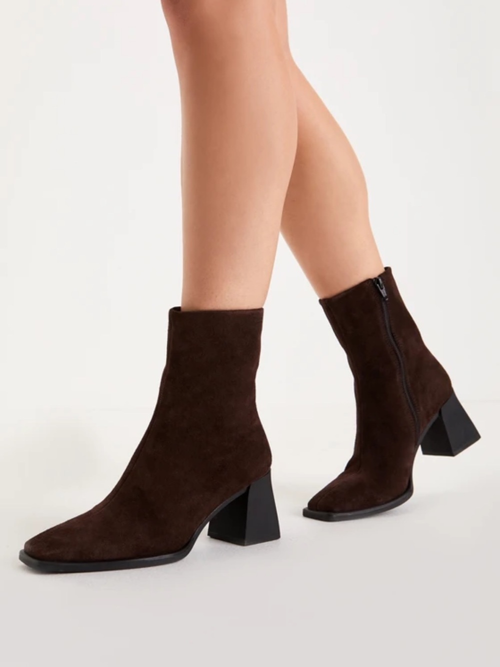 NIB Vagabond Shoemakers Hedda Mid-Calf Boots in Espresso Brown Suede EU 37